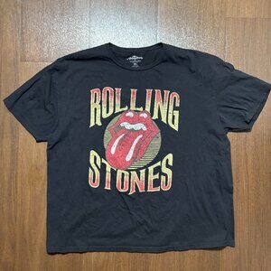 The Rolling Stones Men's T-Shirt Tongue Print Genuine Merch Tee 3XL